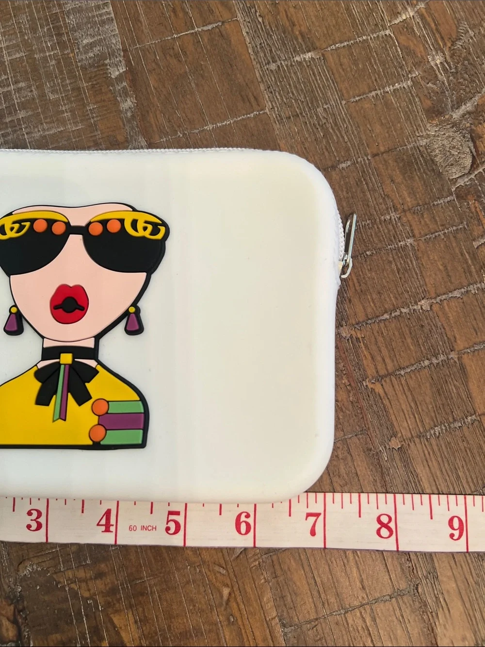 Doomsday Trendy Cartoon White Cosmetic Silicone Pouch